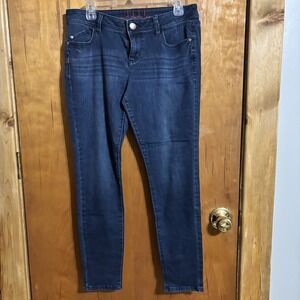 Elle Size 10 Skinny Jeans Soft Stretch Denim Dark Wash